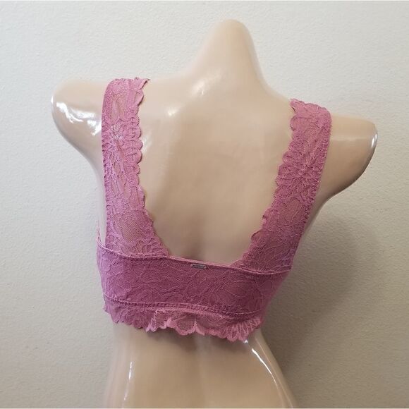 PINK Victoria's Secret Purple Push Up High Neck Bralette - Picture 2 of 9